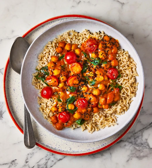 Spinach and Chickpea Coconut Curry